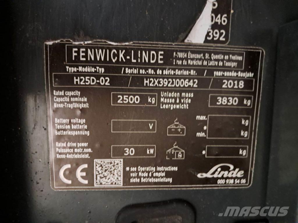 Linde H25D-02 Diesel gaffeltrucks