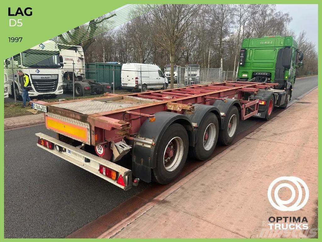 LAG O-3-39L Semi-trailer med containerramme