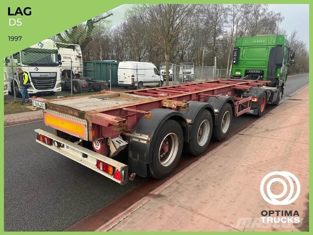 LAG O-3-39L Semi-trailer med containerramme