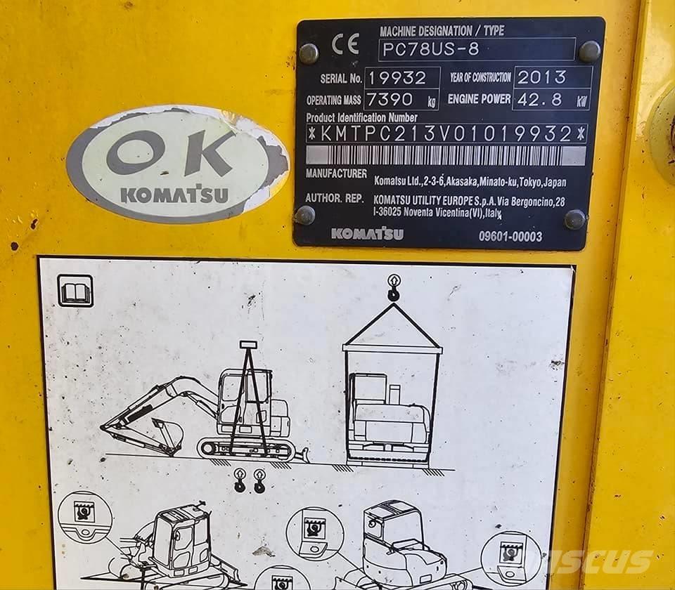 Komatsu PC 78 US-8 Midi-gravemaskiner 7t - 12t