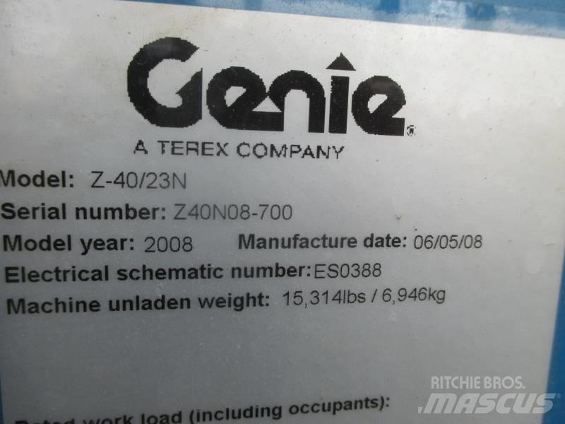 Genie Z 40/23 N Bomlifte med knækarm