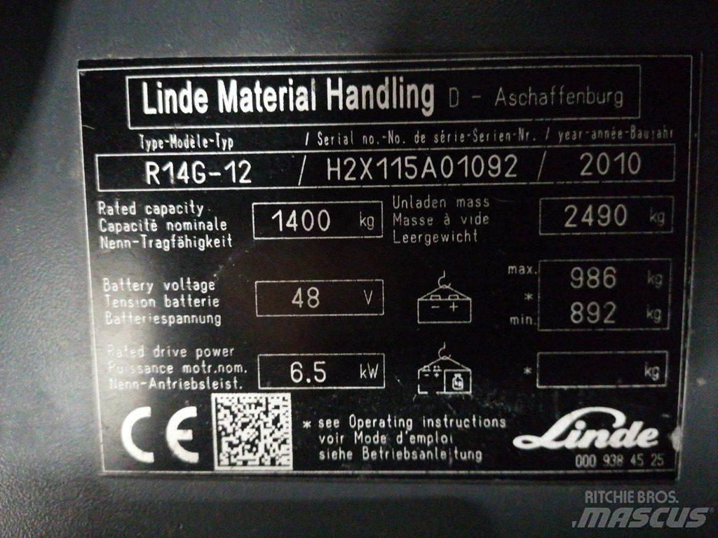 Linde R14G-12 Reachtruck