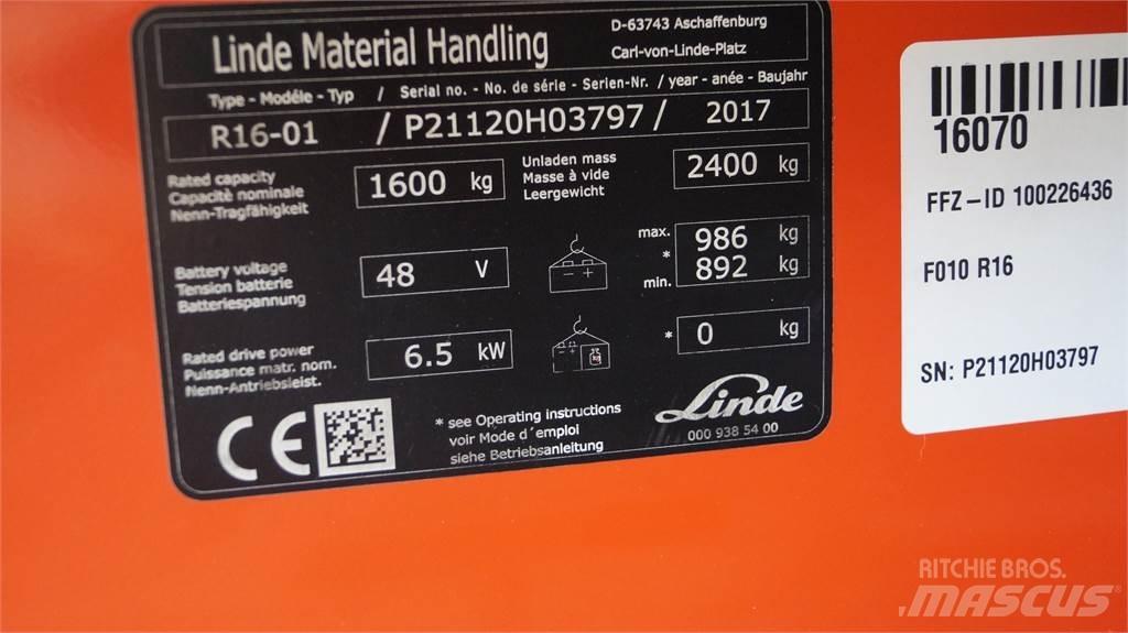 Linde R16 Reachtruck