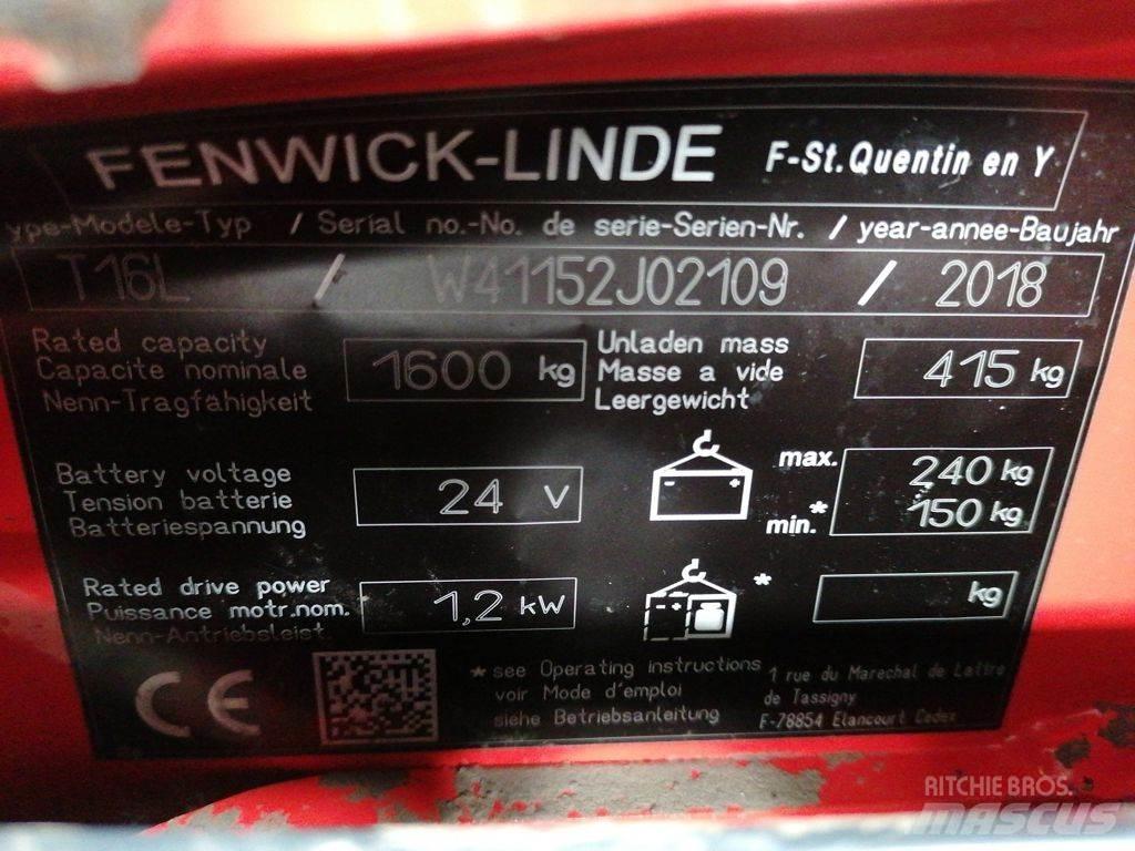 Linde T16L El-palleløftere