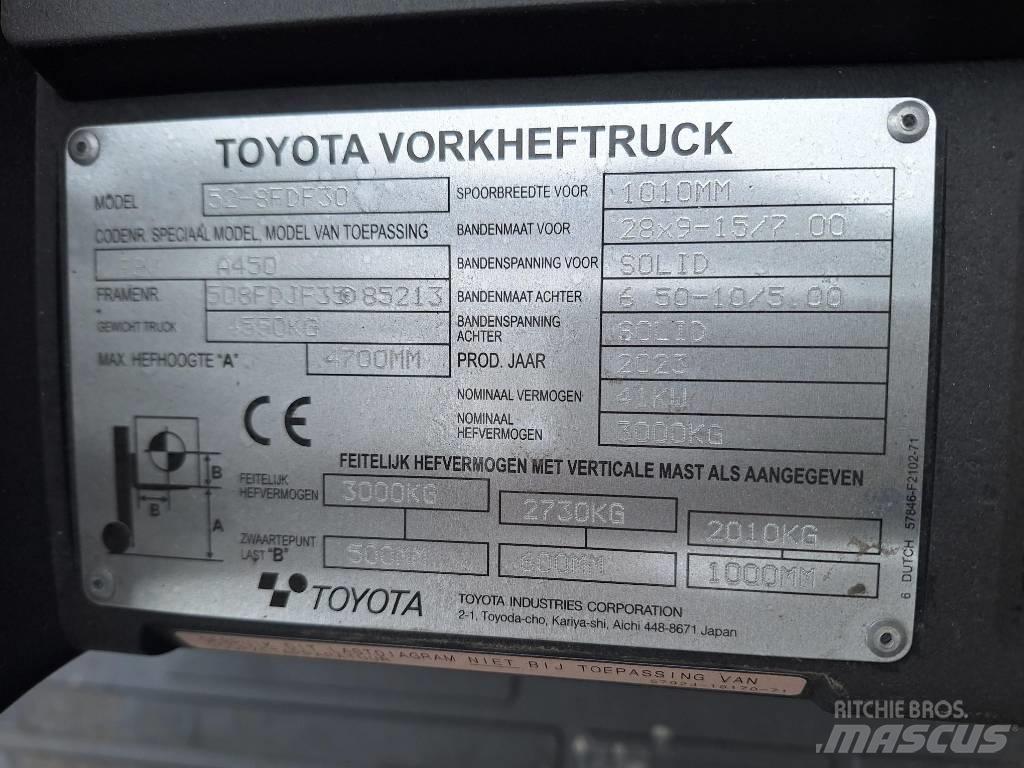 Toyota 52-8 FD F 30 Diesel gaffeltrucks