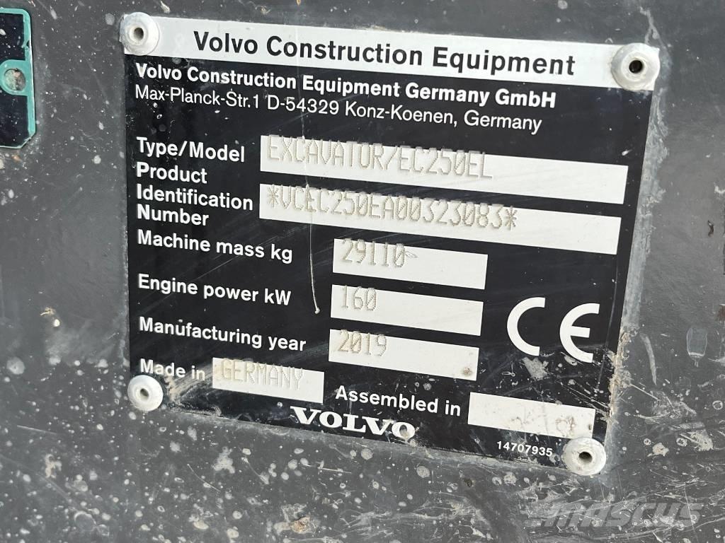 Volvo EC 250 EL Gravemaskiner på larvebånd