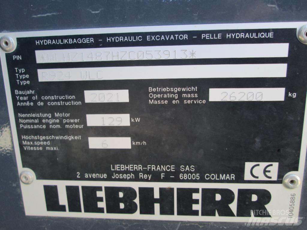 Liebherr R 924 G8 Gravemaskiner på larvebånd