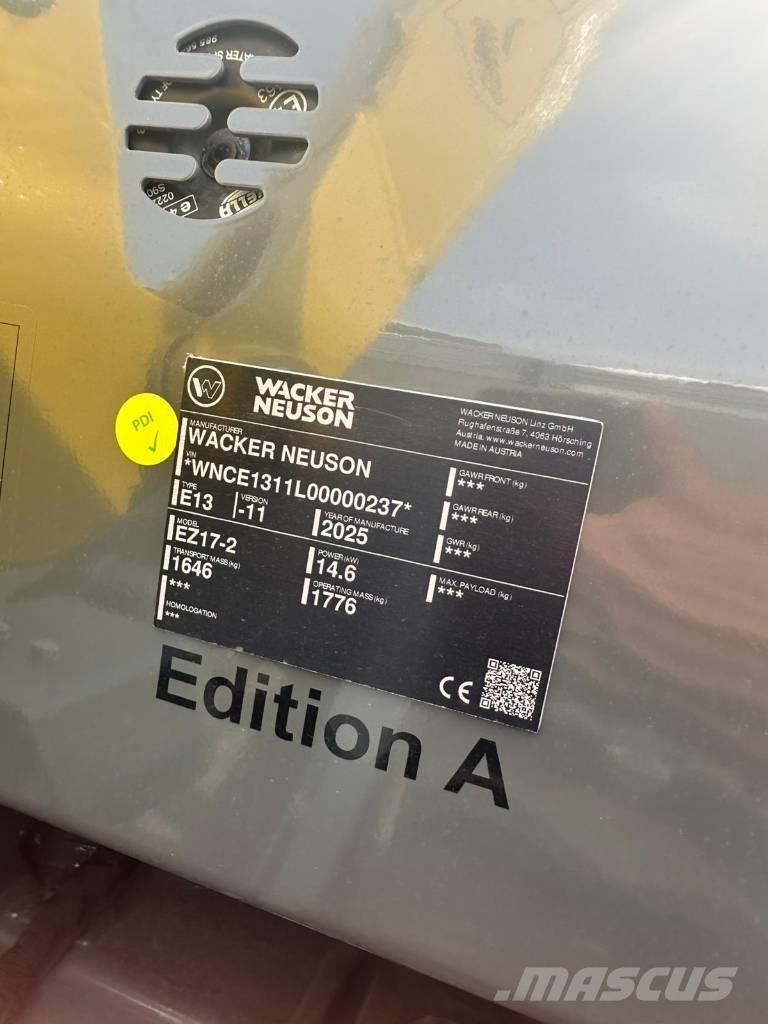 Wacker Neuson EZ 17 Minigravemaskiner