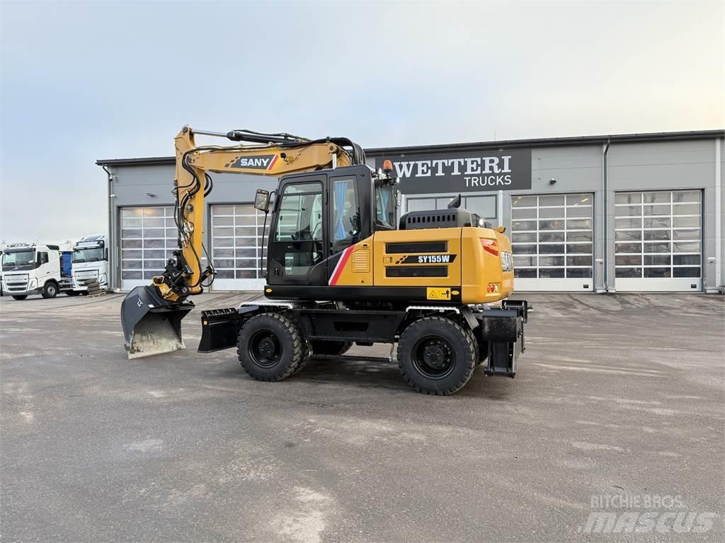 Sany SY155W Gravemaskiner på hjul