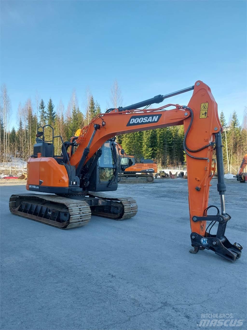 Doosan DX 140LCR 7 Gravemaskiner på larvebånd