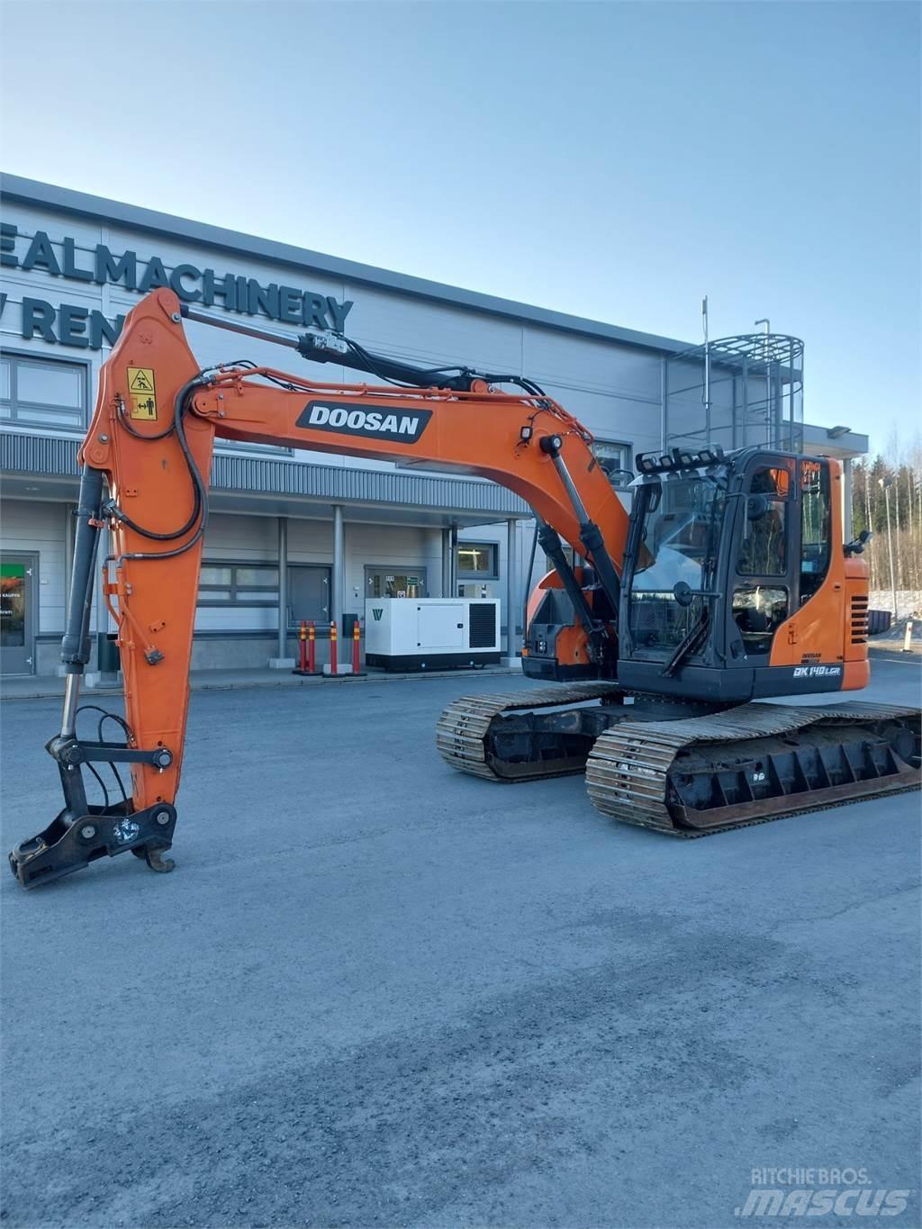 Doosan DX 140LCR 7 Gravemaskiner på larvebånd