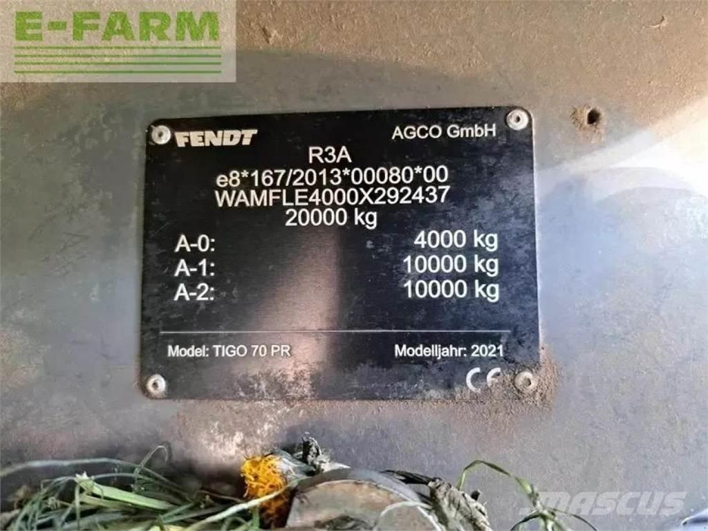 Fendt tigo 70 pr Andre Semi-trailere