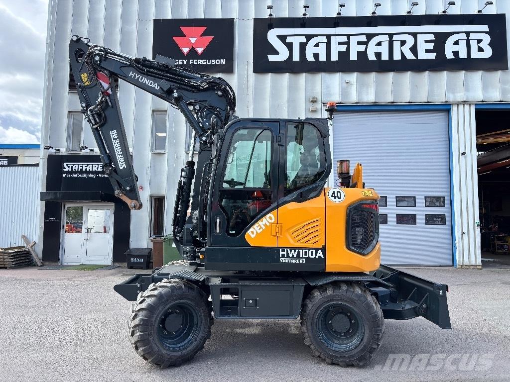 Hyundai HW100A Gravemaskiner på hjul