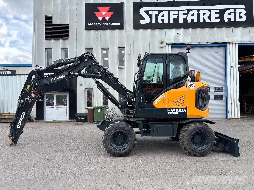 Hyundai HW100A Gravemaskiner på hjul