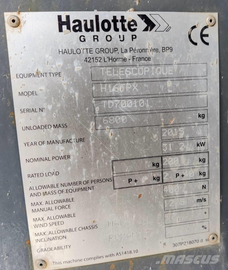 Haulotte H 16 TPX Teleskoplifte
