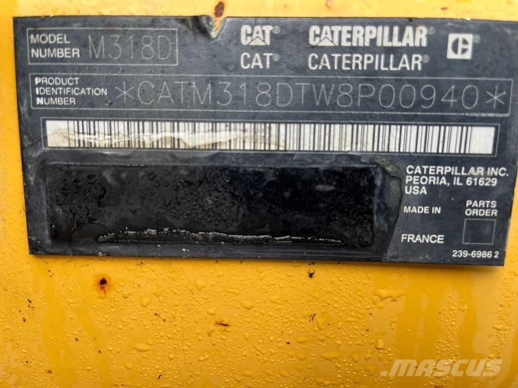 CAT M 318 D Gravemaskiner på hjul