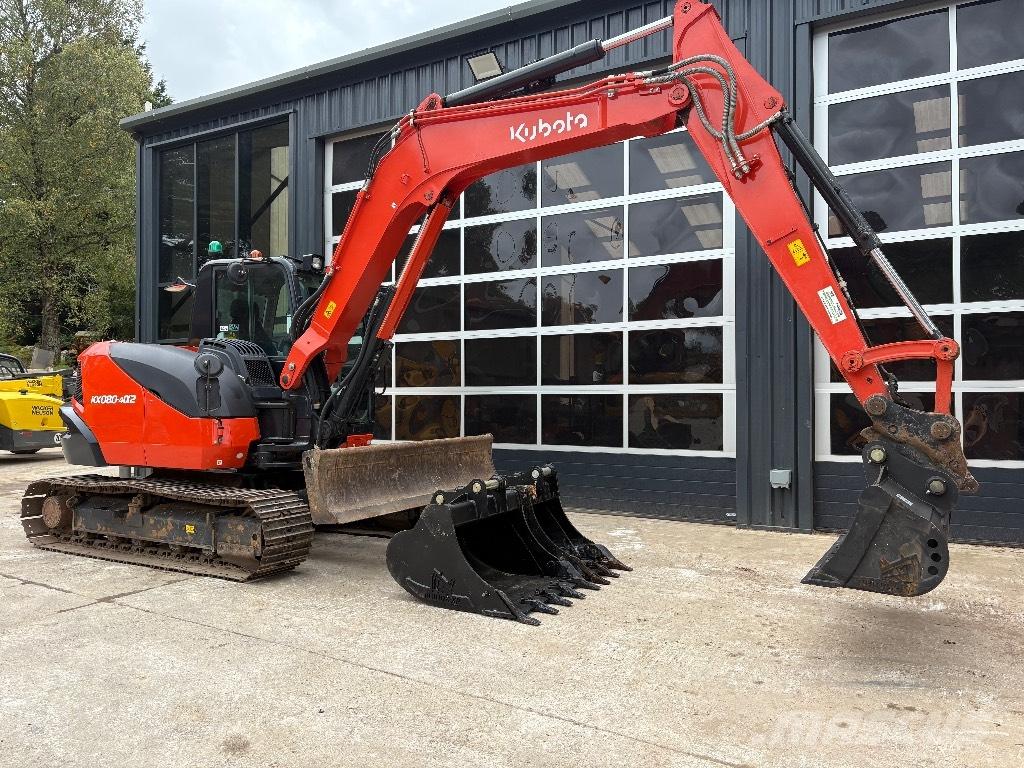 Kubota KX 080 Midi-gravemaskiner 7t - 12t
