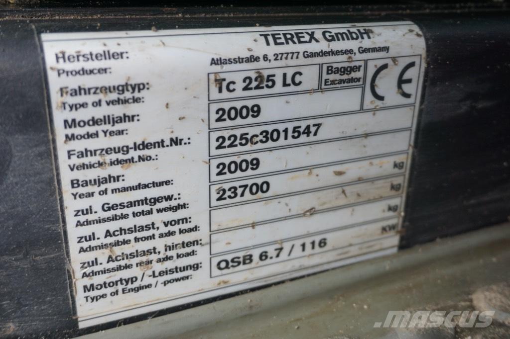 Atlas TC 225 LC Gravemaskiner på larvebånd