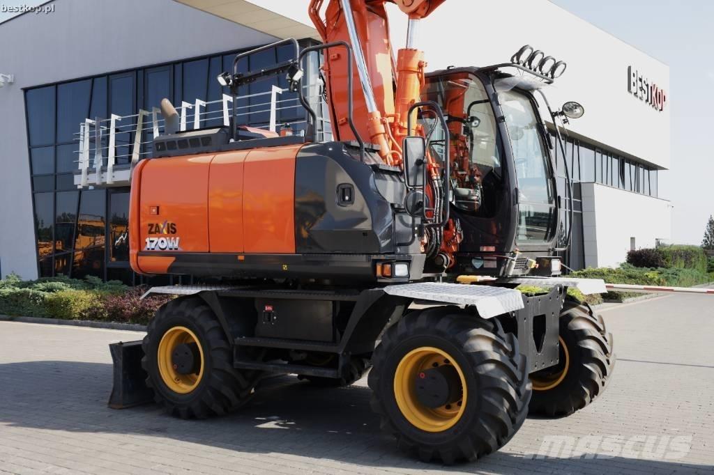 Hitachi ZX 170 W-6 Gravemaskiner på hjul