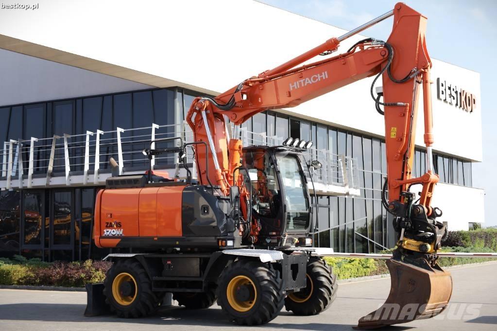Hitachi ZX 170 W-6 Gravemaskiner på hjul