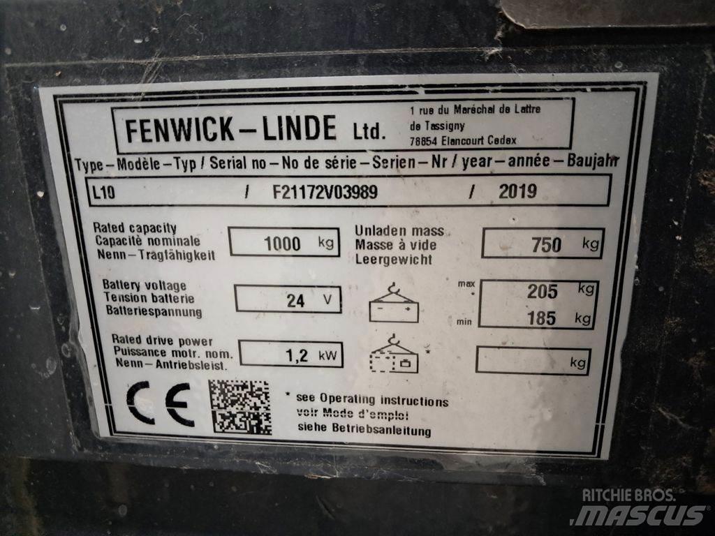 Linde L10 Gaffelstabler med gående fører