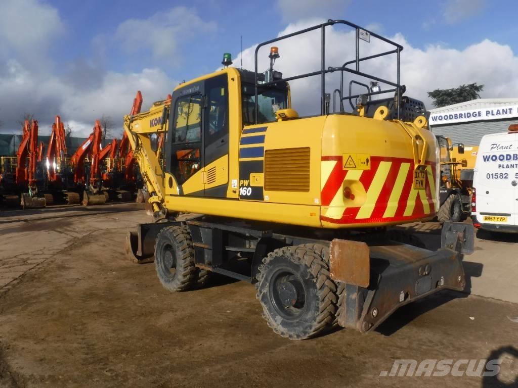 Komatsu PW 160-11 Gravemaskiner på hjul