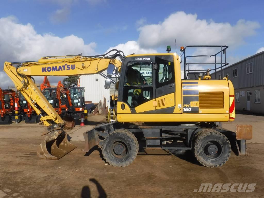 Komatsu PW 160-11 Gravemaskiner på hjul