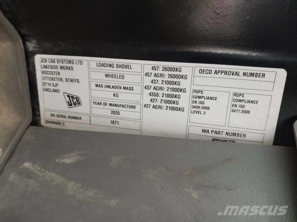 JCB 457 ZX Læssemaskiner på hjul