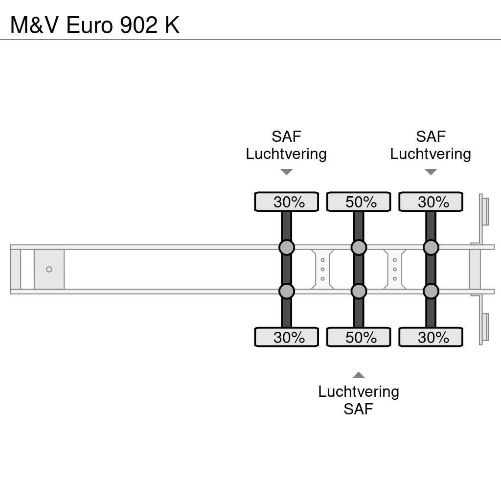 M&V Euro 902 K Semi-trailer med containerramme