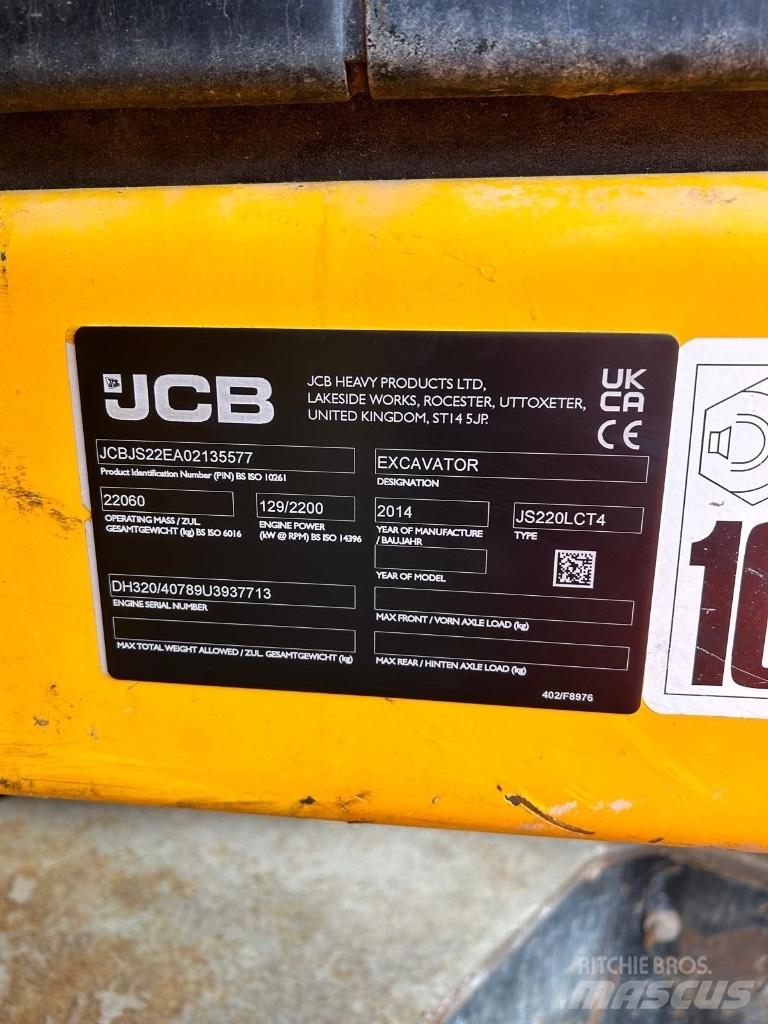 JCB JS 220 LC Gravemaskiner på larvebånd