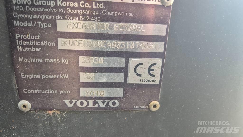 Volvo EC300EL Gravemaskiner på larvebånd