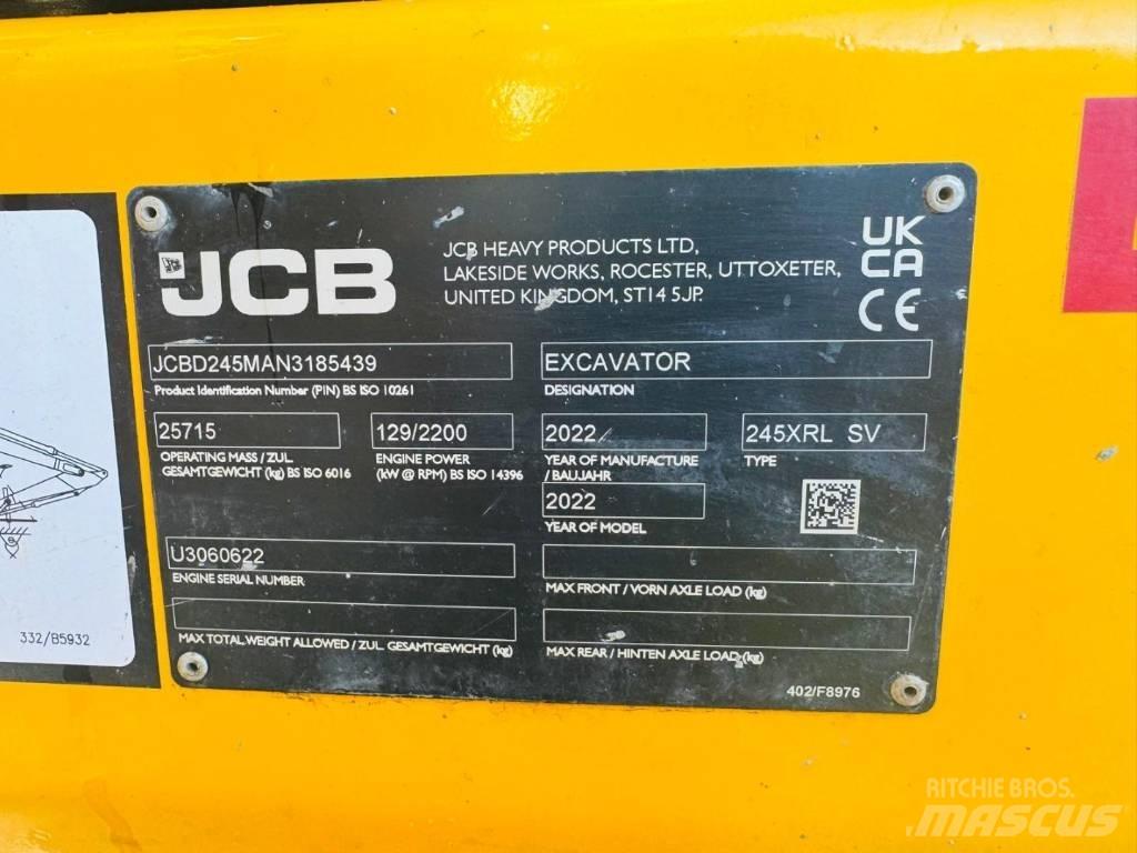JCB 245 XR Gravemaskiner på larvebånd