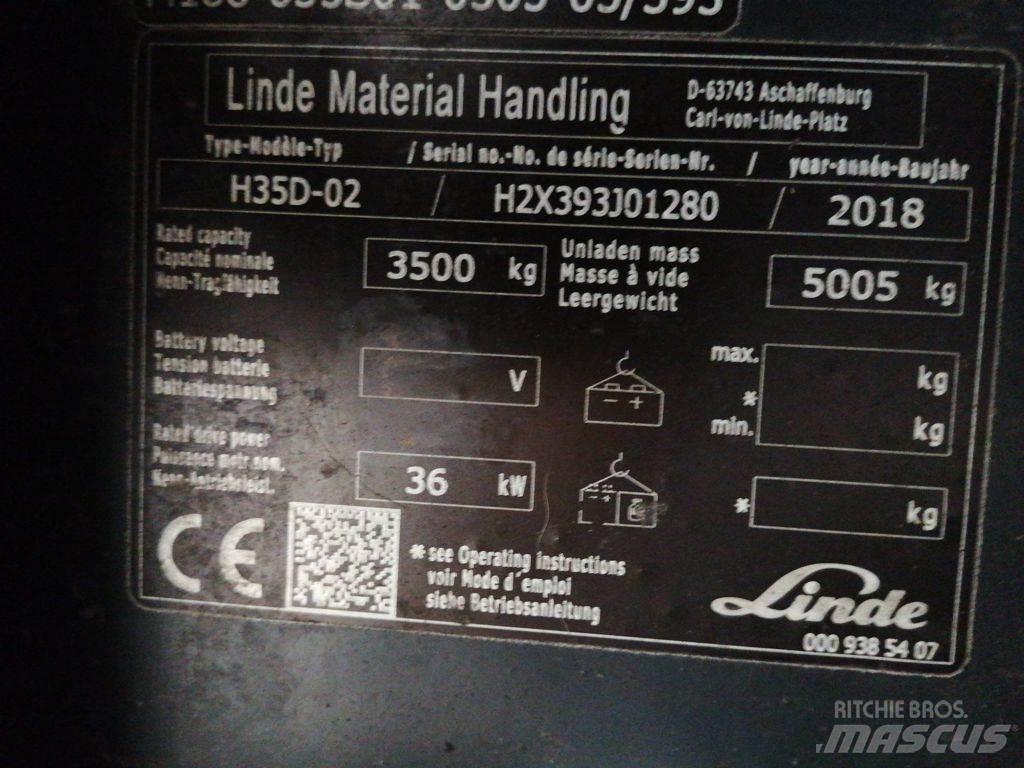 Linde H35D-02 Diesel gaffeltrucks