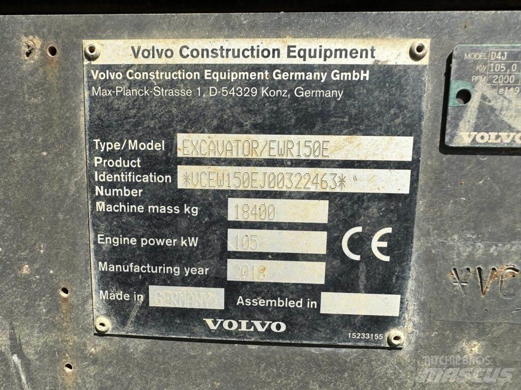 Volvo EWR150E Gravemaskiner på hjul