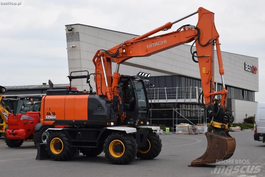 Hitachi ZX170 W-6 Gravemaskiner på hjul