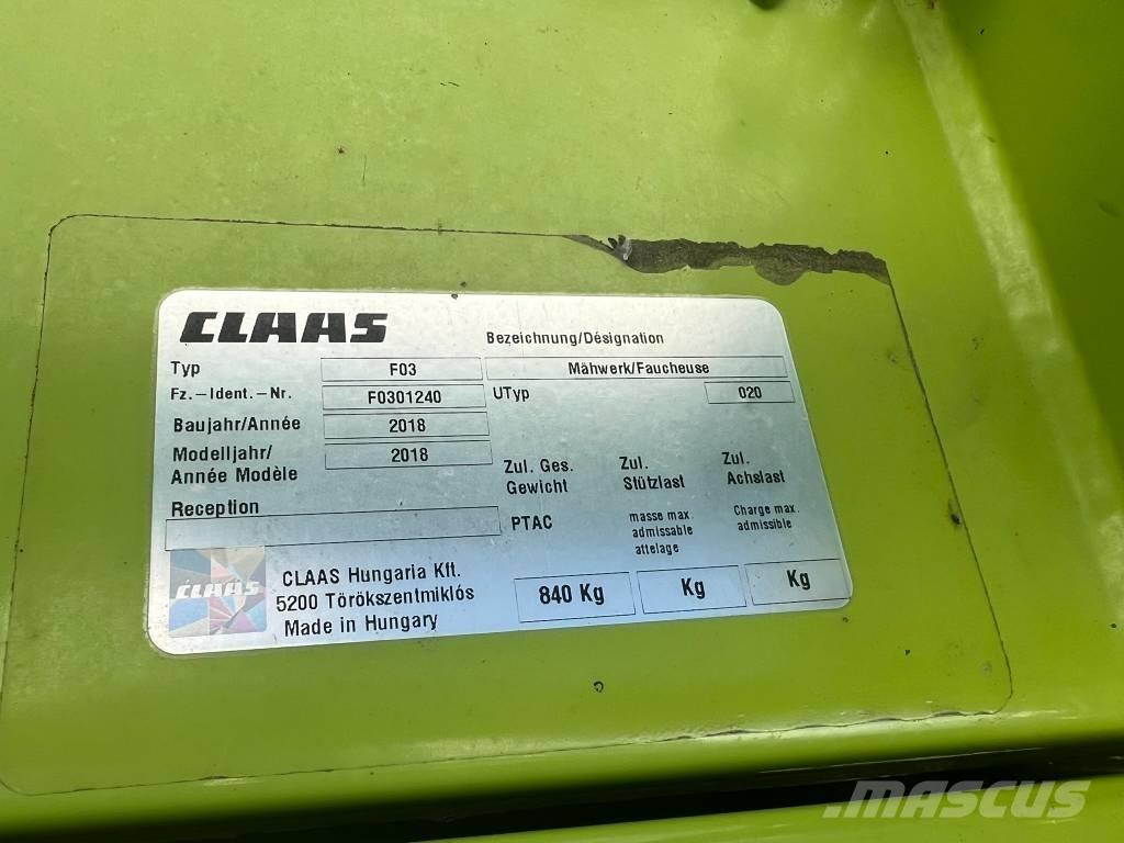 CLAAS Corto 310 FN Græsslåmaskiner