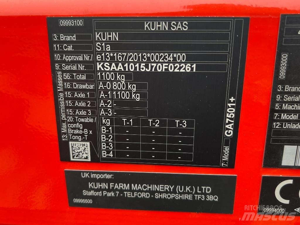 Kuhn GA 7501 River og høvendere