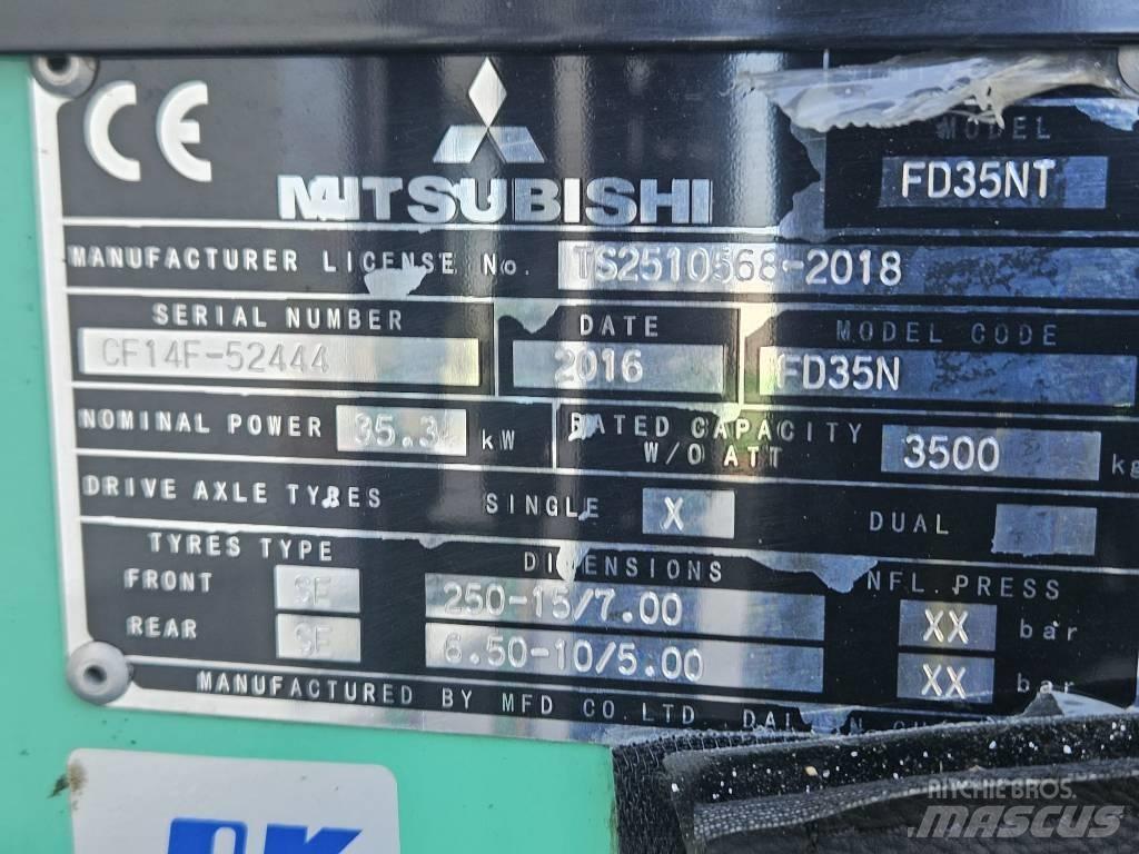 Mitsubishi FD35N Diesel gaffeltrucks