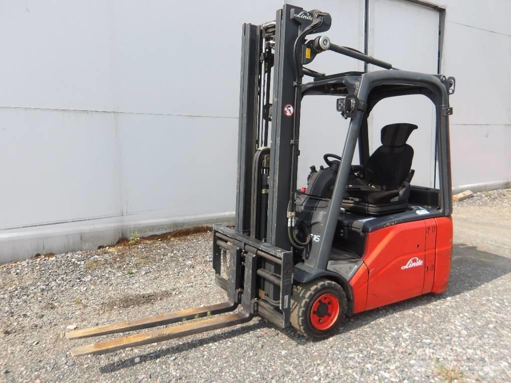 Linde E 16 El gaffeltrucks