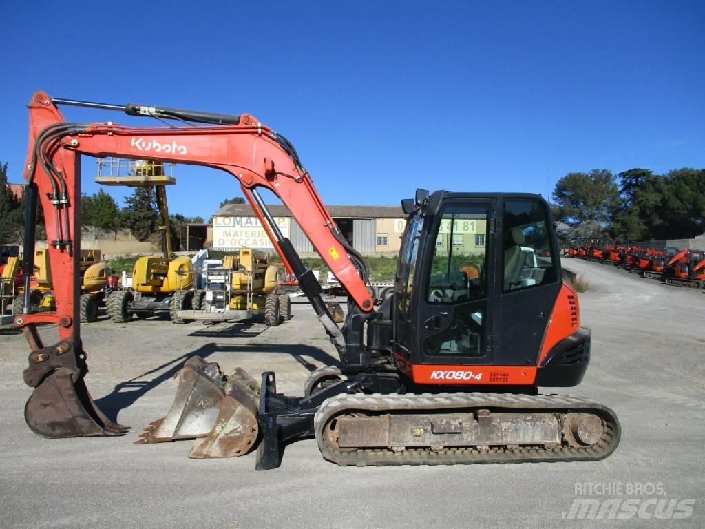 Kubota KX 080-4 Midi-gravemaskiner 7t - 12t