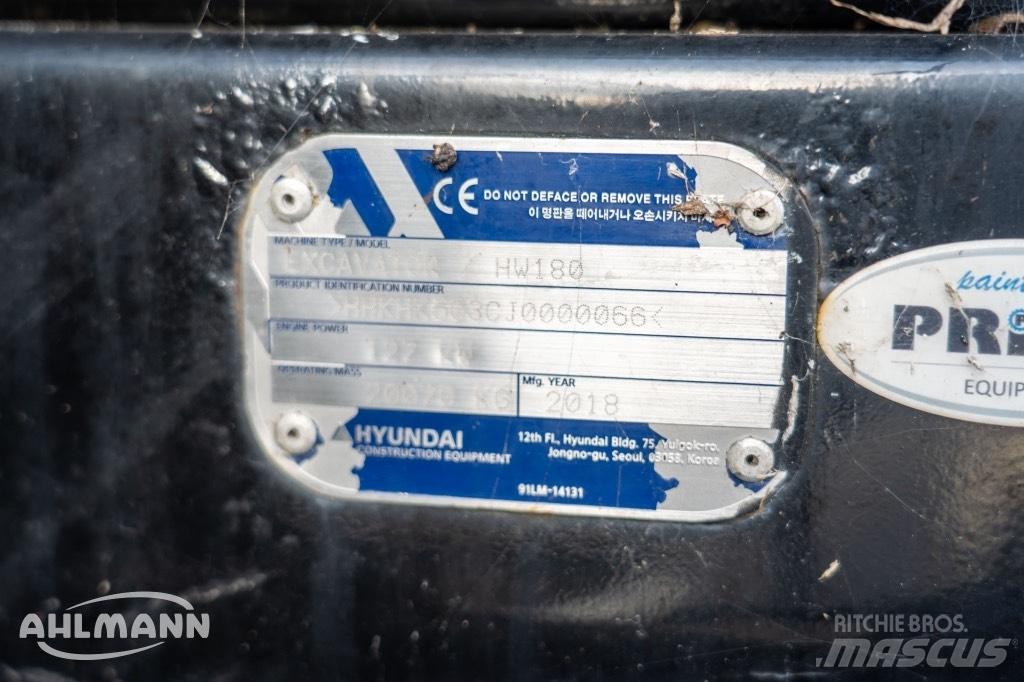 Hyundai HW 180 Gravemaskiner på hjul