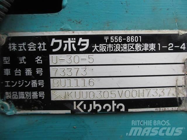 Kubota U 30-5 Minigravemaskiner