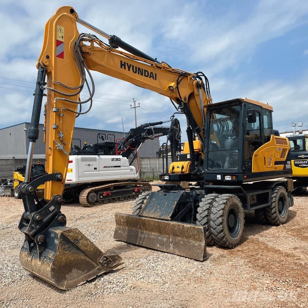 Hyundai HW140 Gravemaskiner på hjul