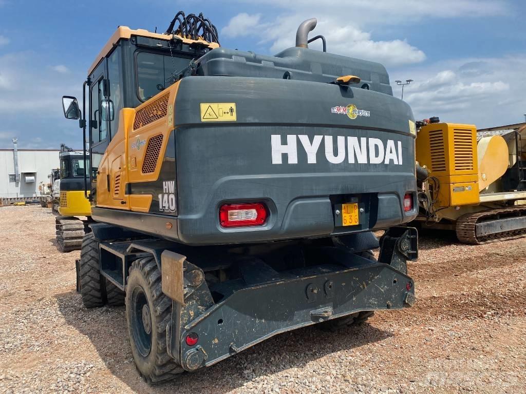 Hyundai HW140 Gravemaskiner på hjul
