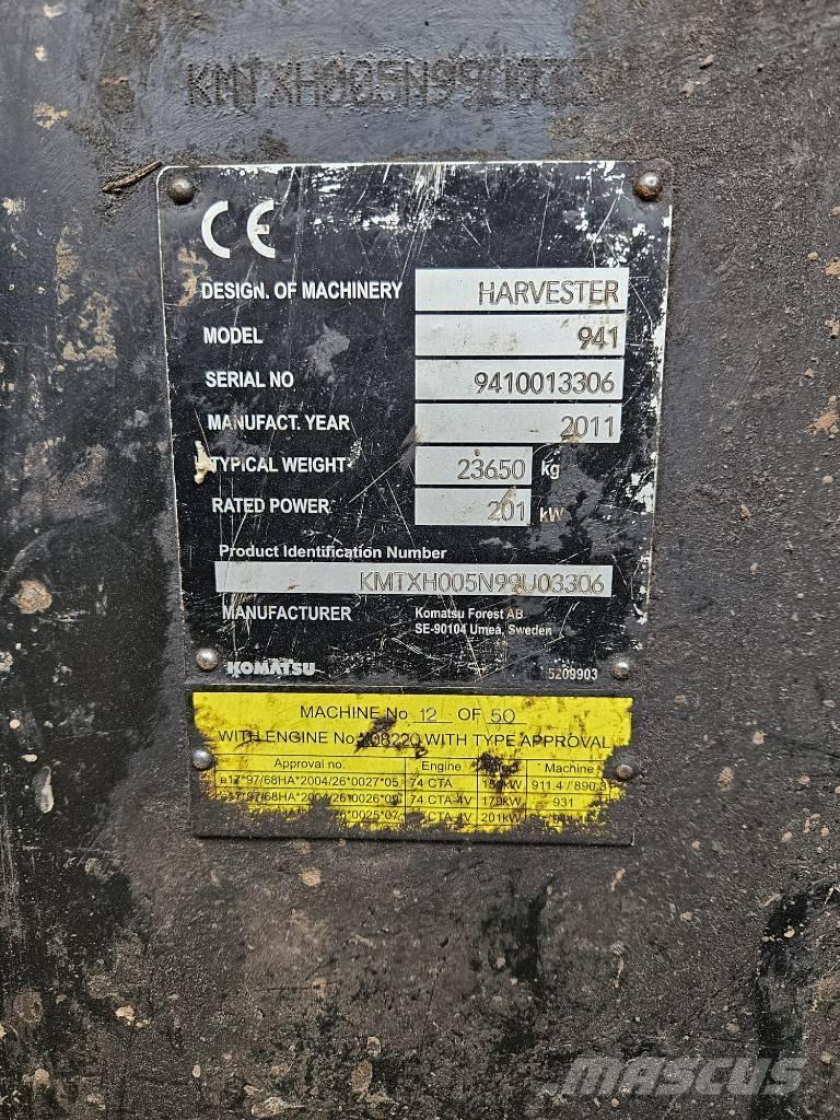 Komatsu 941 Skovningsmaskiner