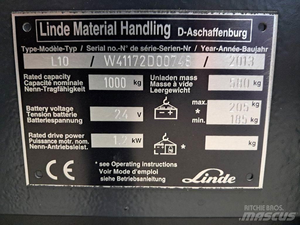 Linde L10 Gaffelstabler med gående fører