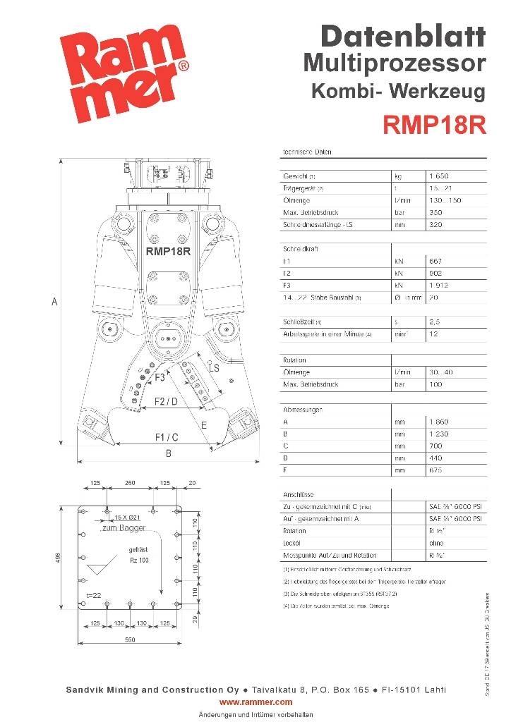 Rammer RMP18R Sakse