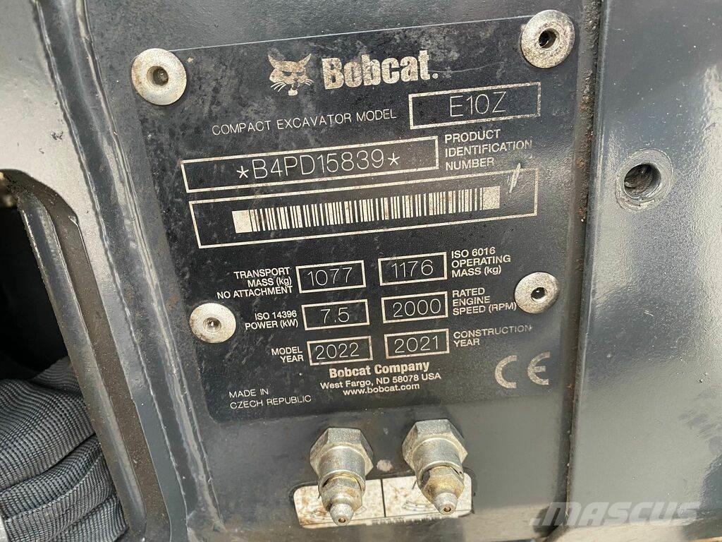 Bobcat e10z 2022 Minigravemaskiner