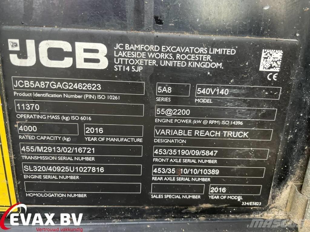 JCB 540-140 Loadall Teleskoplæssere til landbrug
