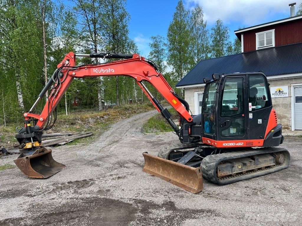 Kubota kx080-4a2 Midi-gravemaskiner 7t - 12t